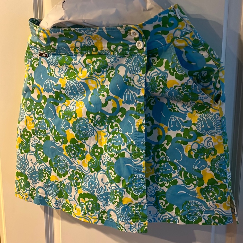 Lilly Pulitzer Pick Me Up Lion Print Skort